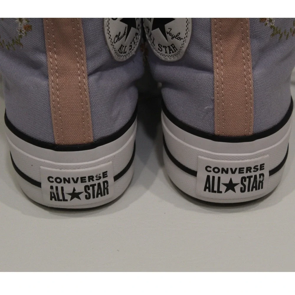 Converse Chuck Taylor All Star Platform Embroidered‎ Floral High Top  Womens 6.5 - Picture 6 of 14